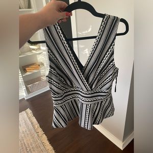 Vanessa Virginia black and white tank top from Anthropologie